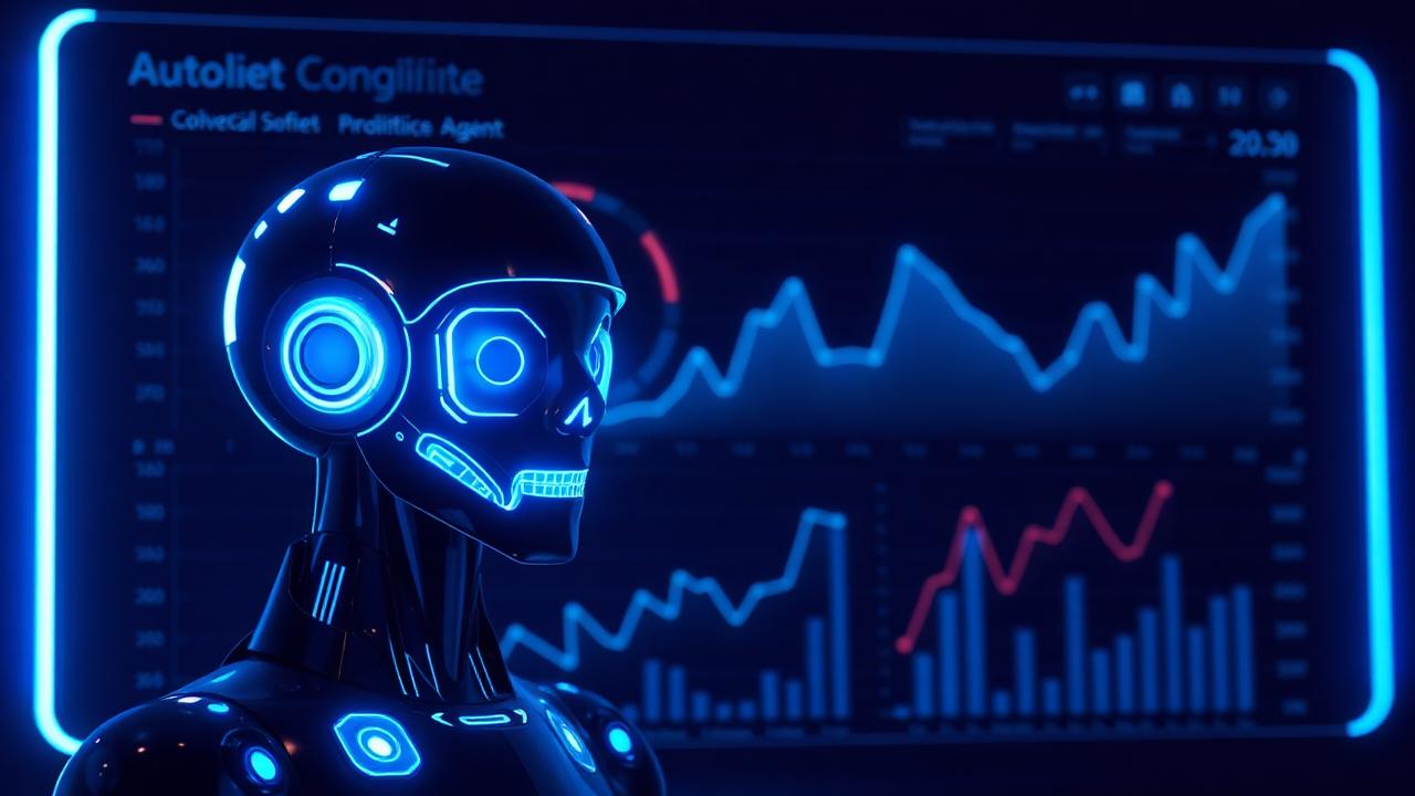 AI marketing dashboard with growth charts representing AI SDR agents